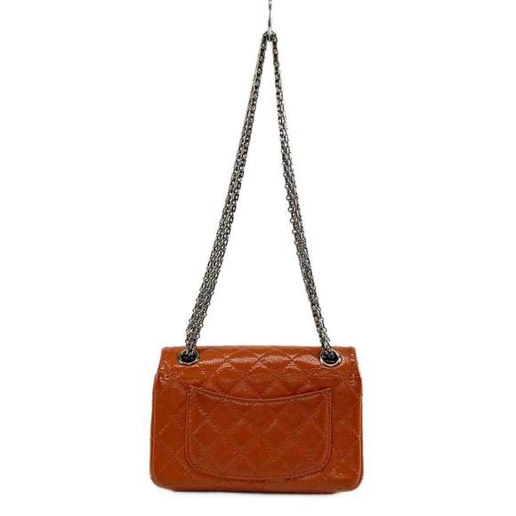 Chanel Mini Matelasse Mademoiselle Chain Double Flap Shoulder Bag Orange - Picture 3 of 16